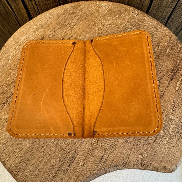 Genuine Leather Wallet Made in Africa Leather Card Holder Minimalist Wallet NEW - Picture 5 of 5